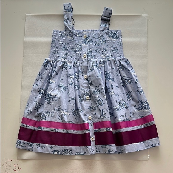 Matilda Jane It’s a Wonderful Parade Sailboat Smocked Sundress Size 4 - Picture 1 of 7